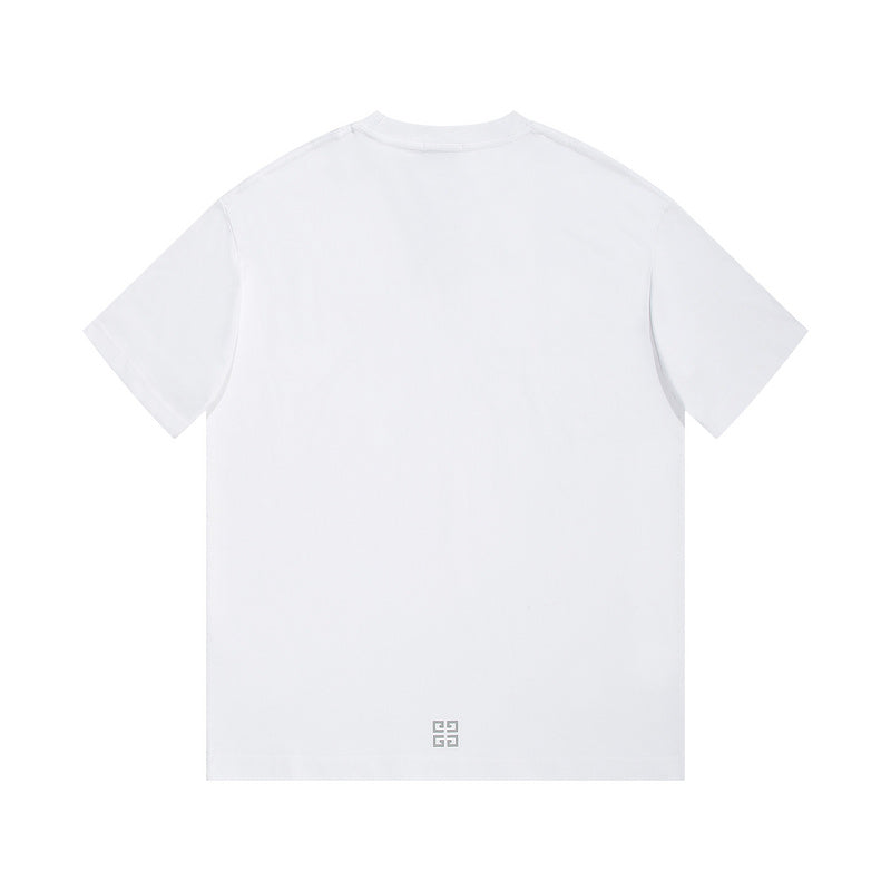 Side profile of Givenchy luxury clothing with monogram-inspired silhouette