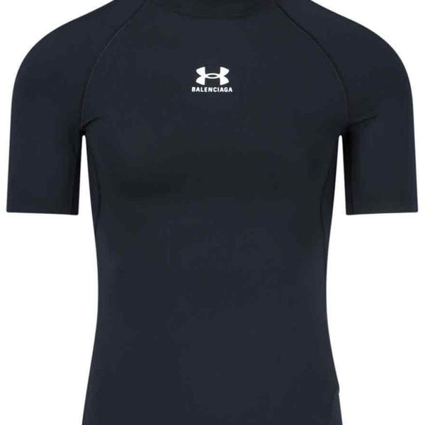 Balenciaga T-Shirts? BALENCIAGA Mock Neck Short Sleeve T-Shirt Premium Designer Cotton T-Shirt