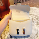 Close-up detail of modernist bag design