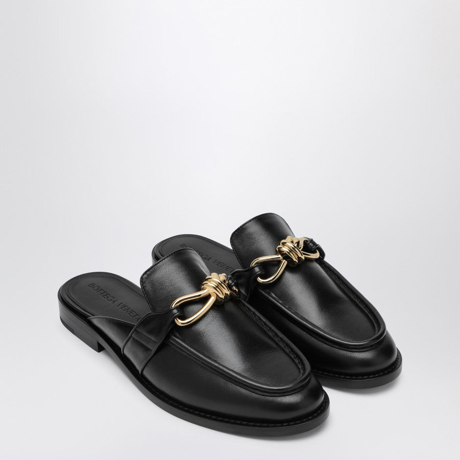 Bottega Veneta Shoes Bottega Veneta Women Black Astaire Moccasin Sabot Luxury Lifestyle Designer Footwear