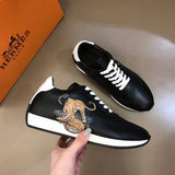 Hermès White Classic Ballet Flats - Angled View