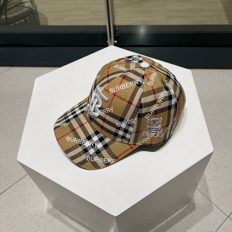 Side view of Burberry unisex cap