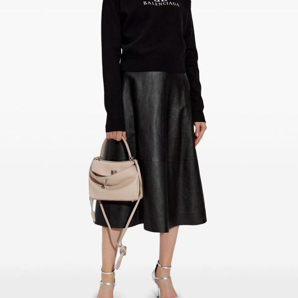 Balenciaga Sweaters? BALENCIAGA Women's Long Sleeve Drop Shoulder Knit Crew Neck Sweater Luxury Designer Knit Sweater