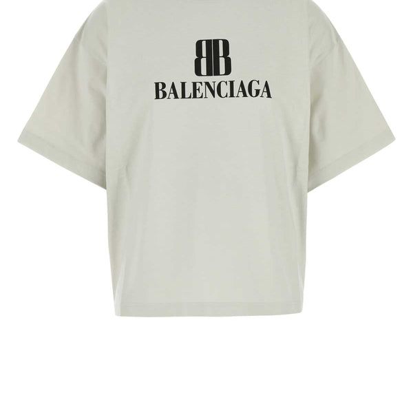 Balenciaga T-Shirts- BALENCIAGA Cropped Mini T-Shirt for Women Casual Everyday Designer Tee