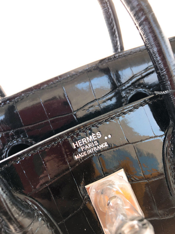 Understated bag shown from front angle