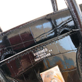 Understated bag shown from front angle