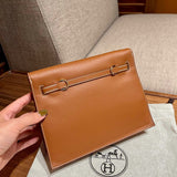Sculpted bag shown from front angle