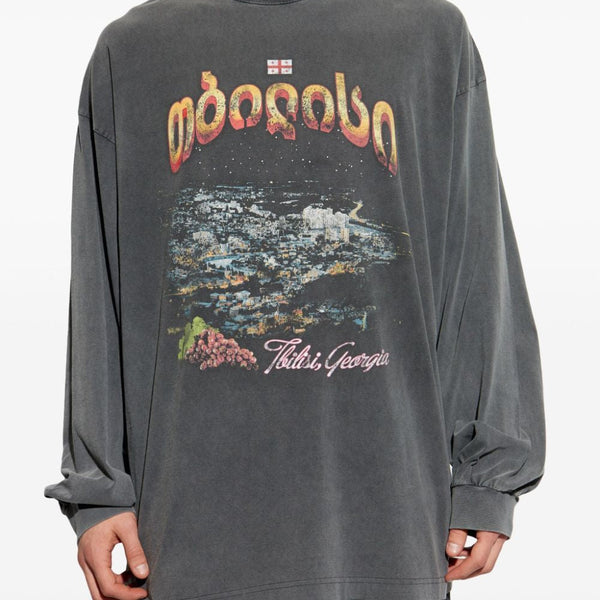 Balenciaga T-Shirts? BALENCIAGA Oversized Tbilisi T-Shirt - L Premium Designer Cotton T-Shirt