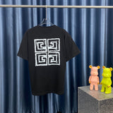 Close-up detail shot of Givenchy luxury clothing with monogram-inspired silhouette