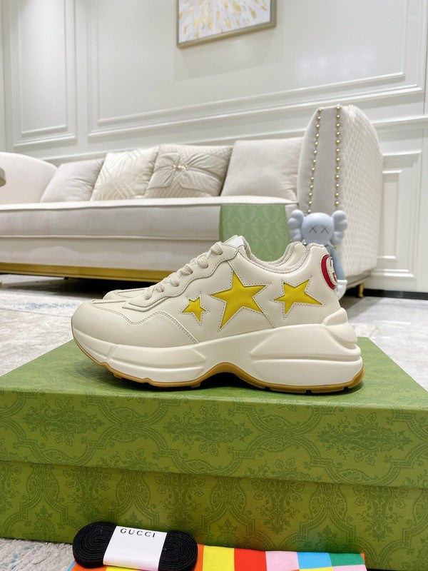Gucci fresh white-and-black luxury sneakers view 8 streetwear statement look