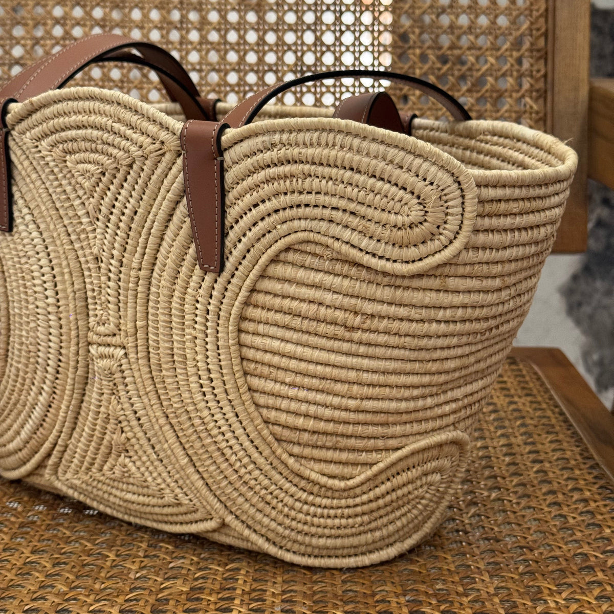 Celine Small Paniere Bag detail shot – designer craftsmanship and quality