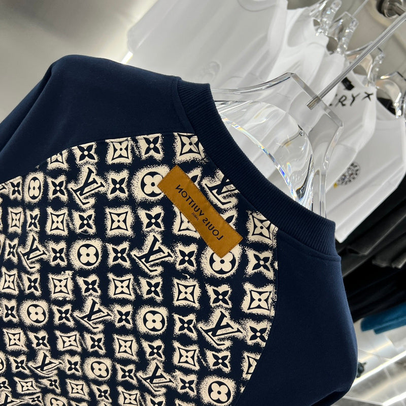 Side profile of Louis Vuitton luxury clothing with relaxed-fit cut