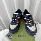 Gucci tonal black luxury sneakers view 6 premium leather build