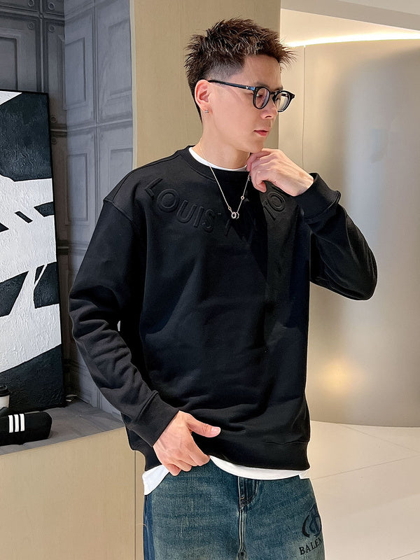 Front view of Louis Vuitton luxury clothing with relaxed-fit cut