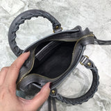 Classic Premium PU Leather Handbag - Polished Finish | Women's Designer-Inspired Purse #899 - alternate angle view (image 8) of designer-inspired handbag