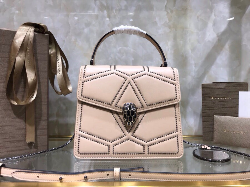 Refined Vegan Leather Handbag - Refined Silhouette | Women's Statement Accessory #1782 - front view (image 1) of designer-inspired handbag