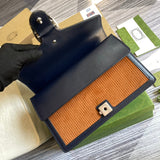 Close-up detail of statement classic women's handbag – women's everyday handbag