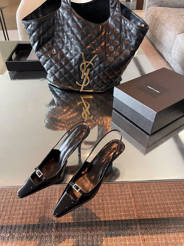 Saint Laurent luxury shoes detail view — premium authentic designer style