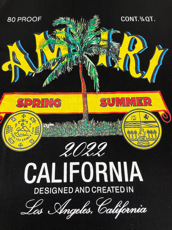 Amiri luxury t-shirt detail shot
