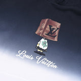Front view of Louis Vuitton luxury clothing with tailored silhouette