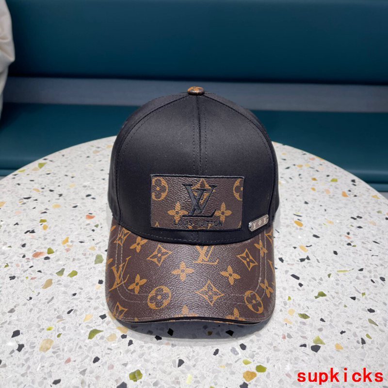 Close-up detail view of Louis Vuitton unisex cap