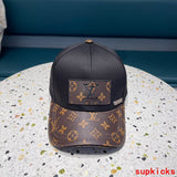 Close-up detail view of Louis Vuitton unisex cap
