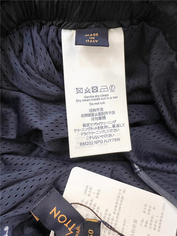 Side profile of Louis Vuitton cotton t-shirt with label-forward styling