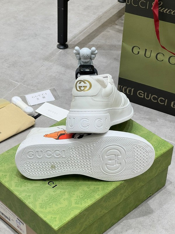 Gucci sneakers detailed view showing premium designer craftsmanship