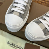 Burberry White High-Top Sneakers - Sole Detail View