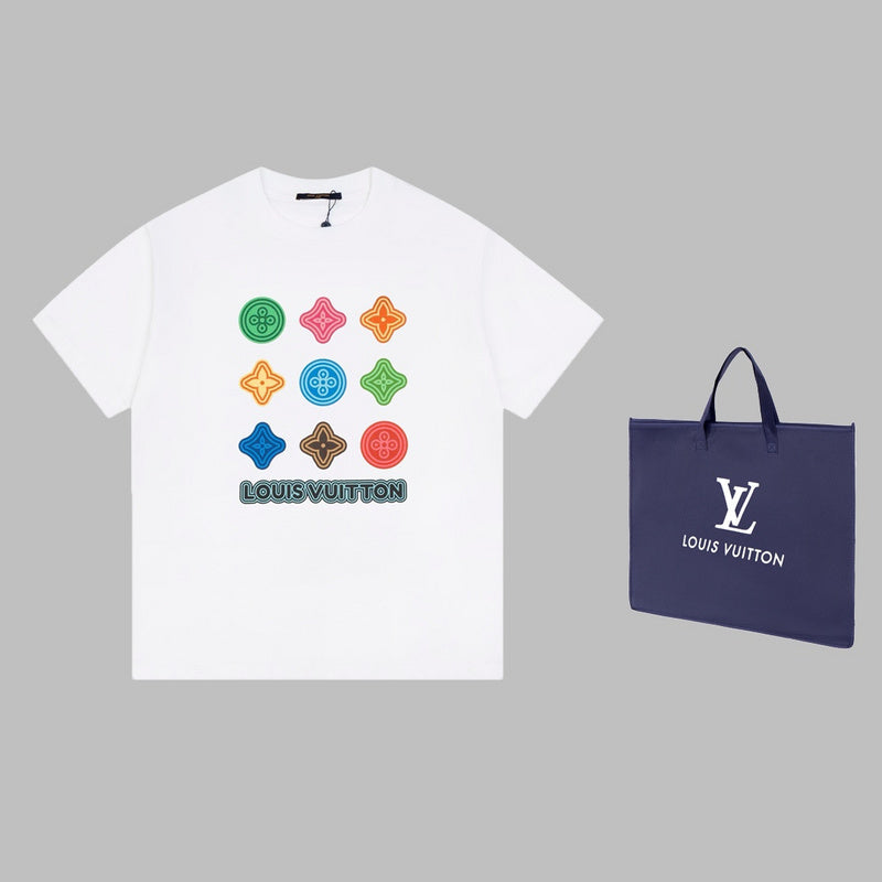 Back view of Louis Vuitton cotton t-shirt with contemporary cut