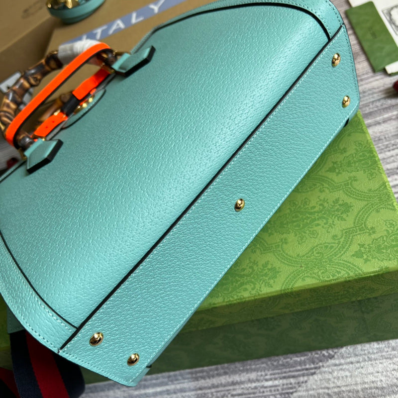 Back view of signature classic women's handbag – women's designer-style accessory