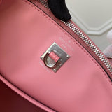 Side profile of modern elevated women's handbag – women's designer-style accessory