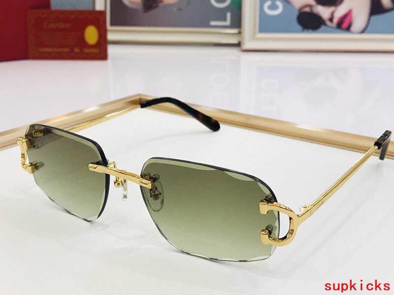 Angled view of Cartier unisex sunglasses