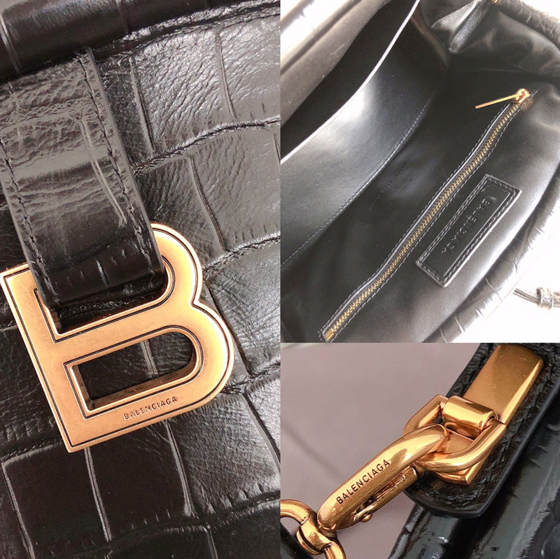 Side profile of modern chic women's handbag – women's designer-style accessory