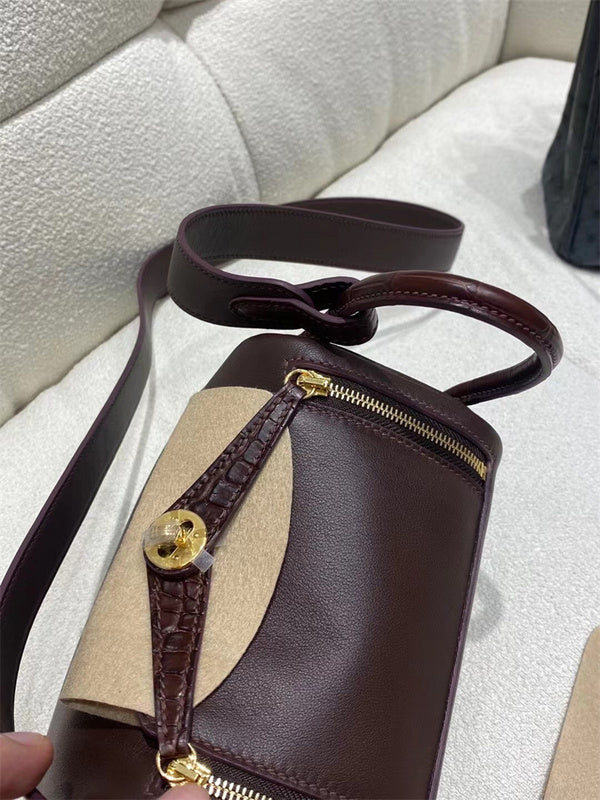  sleek satchel styled with outfit