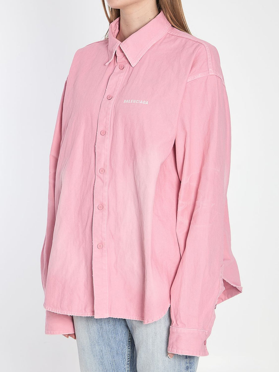 Balenciaga premium shirts detail and craftsmanship close-up