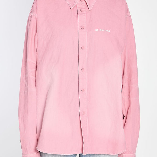Balenciaga Tops? BALENCIAGA Oversize Denim Shirt - Large Fit Elegant Everyday Designer Top
