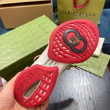 Gucci sneakers detailed view showing premium designer craftsmanship