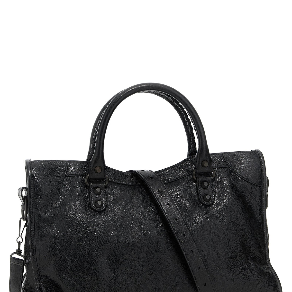 Balenciaga premium shoulder bags detail and craftsmanship close-up