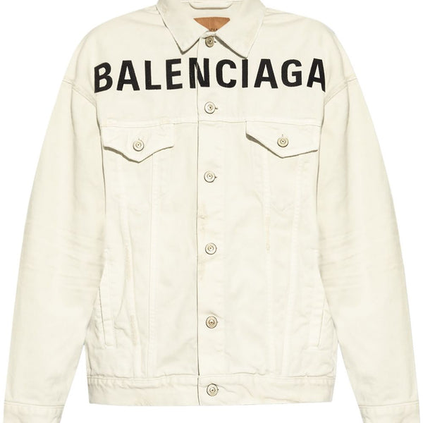 Balenciaga Jackets- BALENCIAGA Cotton Jacket with Front Button Fastening for Women Premium Casual Designer Jacket