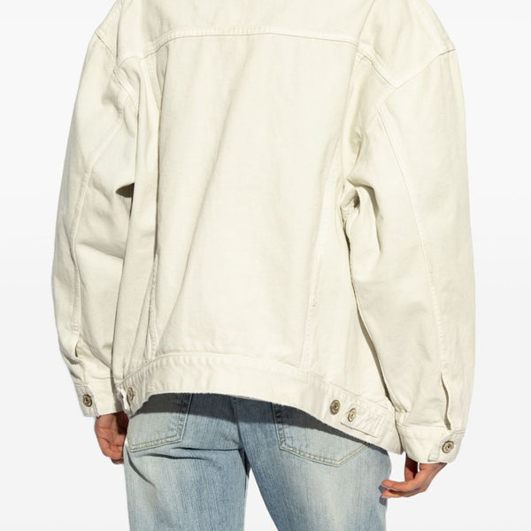 Balenciaga Jackets- BALENCIAGA Cotton Jacket with Front Button Fastening for Women Premium Casual Designer Jacket