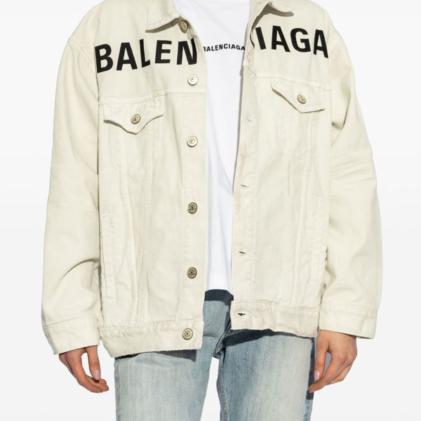 Balenciaga Jackets- BALENCIAGA Cotton Jacket with Front Button Fastening for Women Premium Casual Designer Jacket