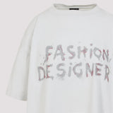Close-up of Balenciaga t-shirts & tops hardware and fine stitching