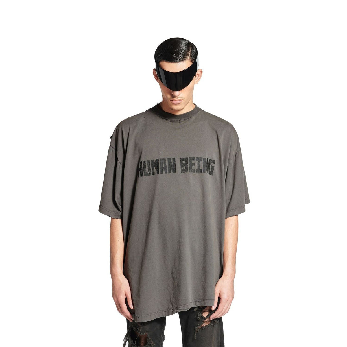 Balenciaga premium t-shirts & tops detail and craftsmanship close-up