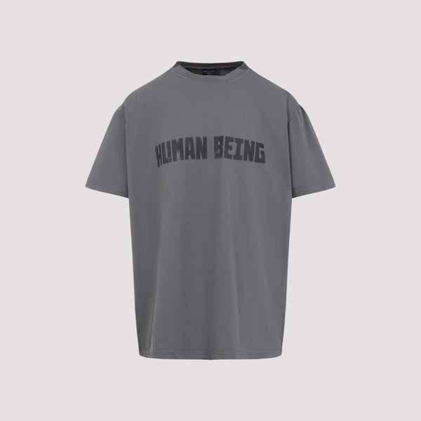 Balenciaga T-Shirts? BALENCIAGA Human Being Crew Neck T-Shirt Casual Everyday Designer Tee