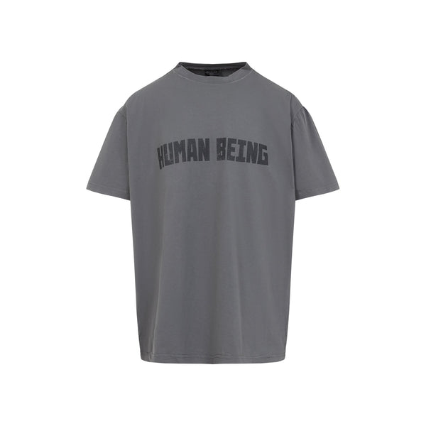 Balenciaga T-Shirts? BALENCIAGA Human Being Crew Neck T-Shirt Casual Everyday Designer Tee
