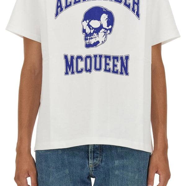 Alexander McQueen T-Shirts? Alexander Mcqueen Men Skull Logo T-Shirt Casual Everyday Designer Tee
