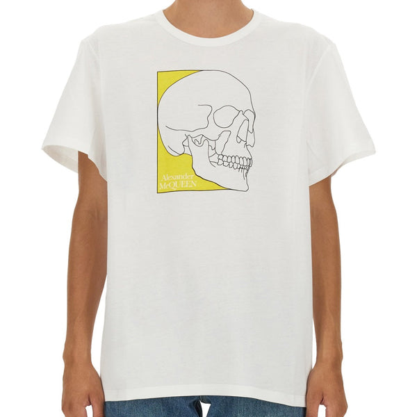 Alexander McQueen T-Shirts? Alexander Mcqueen Men Skull Print T-Shirt Casual Everyday Designer Tee