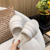 Balenciaga sandals Style 117 - front view, statement logo accent