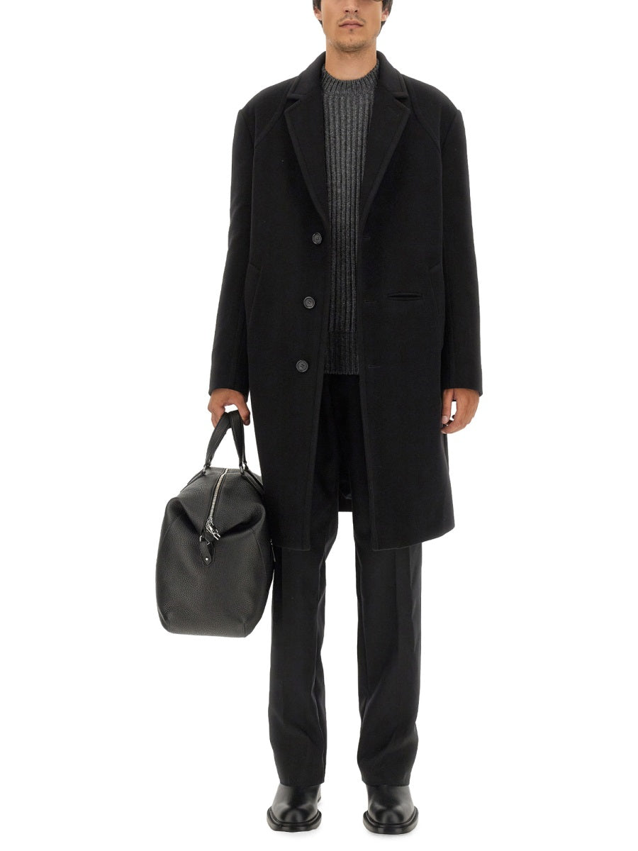 Alexander McQueen Jackets? Alexander Mcqueen Men Single-Breasted Coat Luxury Designer Outerwear Jacket